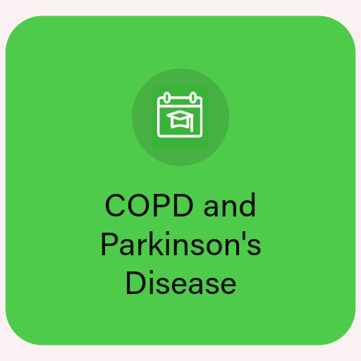 green square with the words COPD  and Parkinson's Disease 
